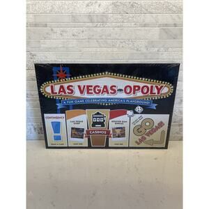 Las Vegas-Opoly a Version of Monopoly Board Game New Sealed Late For The Sky